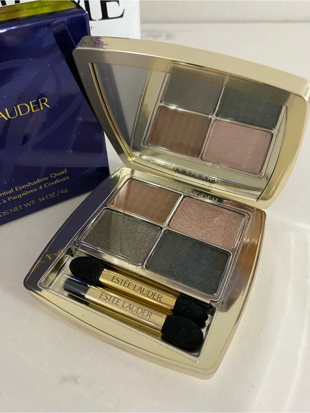 Money Moves, Estée Lauder The Essential Eyeshadow Quad, Full Size, 0.14 OZ / 4 g